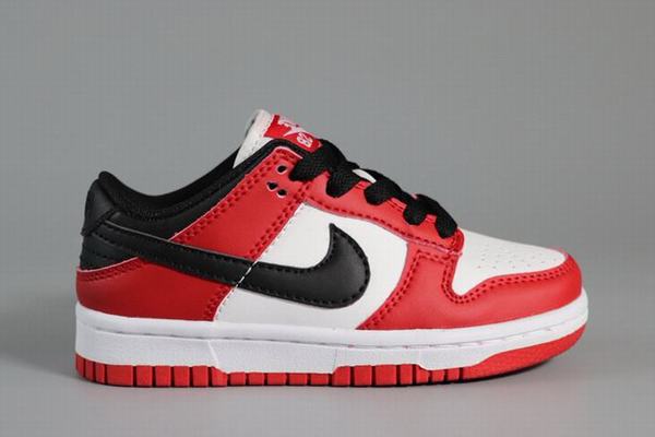 Dunk SB Low Kids White Red Black