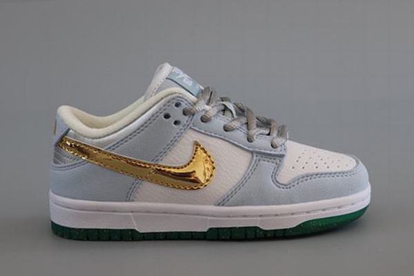 Dunk SB Low Kids White Jade Gold