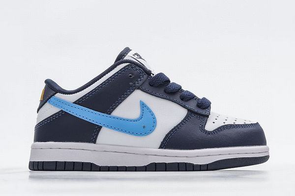 Dunk SB Low Kids White Navy Blue