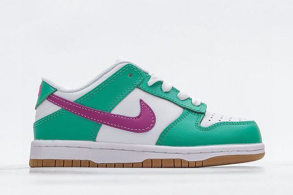 Dunk SB Low Kids Green Purple White