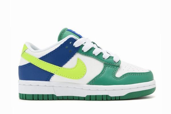 Dunk SB Low Kid White Green Blue