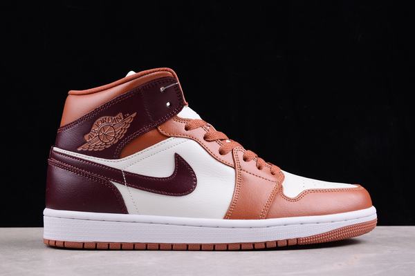 Retro Air Jordan 1 Mid Brown White